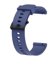 Samsung Galaxy Watch Active 2 40mm Kordon Tokalı Ekose Silikon (Lacivert)