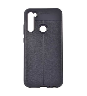Xiaomi Redmi Note 8 Kılıf Zore Niss Deri Desenli Silikon Kılıf (Lacivert)