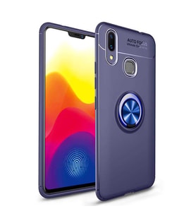 Xiaomi Mi Max 3 Kılıf Yüzüklü Magnetli Ravel Case (Mavi)