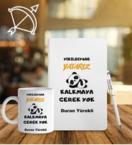 Kişiye Özel Burç Tasarımlı Esprili Defter Kalem Ve Kupa Hediye Seti (Model 11)