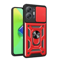 Microsonic Infinix Hot 30 5G Kılıf Impact Resistant Siyah (Kırmızı)