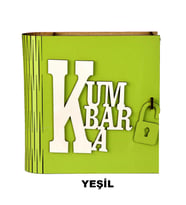 Ahşap Kitap Görünümlü Kumbara (Yeşil)