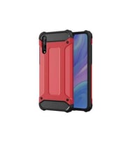 Huawei P Smart S (Y8P) Kılıf Armor Hybrid Zırh Silikon (Kırmızı)