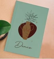 BK Gift Kişiye Özel İsimli Sert Kapaklı Su Yeşili Defter, Arkadaşa Hediye, Yeni İş Hediyesi, Anı Defteri, Doğum Günü Hediyesi (Model 11)