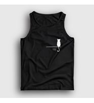 Presmono Unisex Beyaz Cat On The Wall Kedi Atlet 287888tt (Siyah)