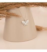 925 AYAR GÜMÜŞ ZELDA LOGOLU KOLYE (Altın)
