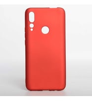 Huawei Y9 Prime 2019 Kamera Çıkıntılı Soft Silikon (Kırmızı)