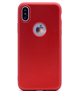 Uyumlu Model Apple iPhone XS Max 6.5 Kılıf Soft Mat Premier Case (Kırmızı)
