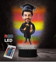 Doğum Günü Hediyesi,Sevgiliye Hediye, Kişiye Özel Fotoğraflı En Yakışıklı Avukat Karikatür 3D Led Lamba (RGB)
