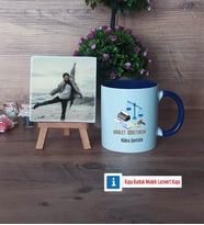 Adalet Öğretmeni Fotoğraflı Dekoratif Taş, Kupa Bardak Beyaz Hediye (Model 3)