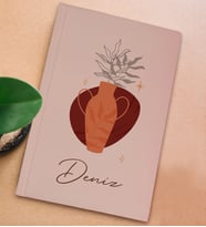 BK Gift Kişiye Özel İsimli Sert Kapaklı Pudra Pembesi Defter, Arkadaşa Hediye, Yeni İş Hediyesi, Anı Defteri, Doğum Günü Hediyesi (Model 10)