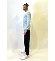 Süperlife Bisiklet Yaka Uzun Kollu Dar Kalıp İnce  Erkek Sweatshirt SPR2019K18 (Su Yeşili)