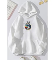 Unisex Nasa Baskılı Sweatshirt (A.Beyaz)