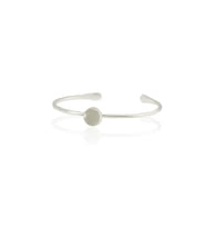 Kadir Jewellery Zirkon Taşlı Ayarlanabilir 925 Ayar Gümüş Kaplama Bilezik (Gri)