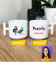 Kişiye Özel Karikatürlü Psikolog Hediye T Kupa Bardak Kadın Psikologa Tıp Bayramı Hediyesi (Beyaz)