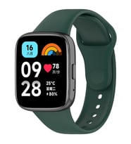 Xiaomi Redmi Watch 3 Active Soft Tasarım Klasik Yumuşak Silikon (Koyu Yeşil)
