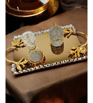 Amour Söz Nişan Kahve Tepsisi (Bronz)