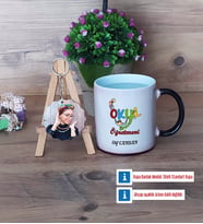 Okul Öncesi Öğretmeni Kupa Bardak Beyaz ve Fotoğraflı Ahşap Anahtarlık Hediye Öğretmenler Günü Hediyesi (Model 9)