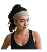 Saç Bandı Kadın Erkek Spor Elastik Kaymaz İnce Ter Emici Esnek Pamuk Genç Saç Bandı Bandana Kadın Makyaj Yüz Yıkama Koşu Yürüyüş Bandi Dans Fitness Yoga Pilates Bisiklet İçin Saç Bandı Taç Headband Unisex Hairband Pamuk Egzersiz Ter Bandı Kafa Bandı (Sütl