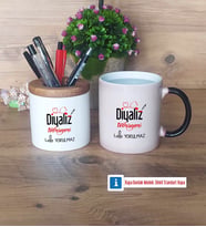 Diyaliz Teknisyeni Kalemlik, Kupa Bardak T Kişiye Özel Hediye Diyaliz Teknisyenine Hediye (Model 3)
