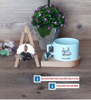 Rehber Öğretmen Kupa Bardak Beyaz ve Fotoğraflı Ahşap Anahtarlık Hediye Öğretmenler Günü Hediyesi (Model 8)