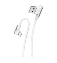 LİNKTECH K593 Safe Lightning USB 90 Derece Şarj Kablosu (Beyaz)