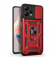 Microsonic Xiaomi Redmi Note 12 Pro Kılıf Impact Resistant Siyah (Kırmızı)