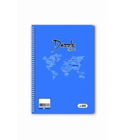 Düz 40 Yaprak Spiralli Defter A4 Boy Plastik Kapak (1 Adet ) (Mavi)