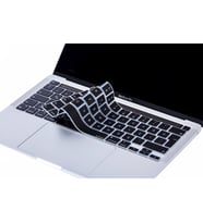 Laptop MacBook Pro Klavye Koruyucu 13inc A2251 A2289 A2338 16inc A2141 Türkçe (Siyah)