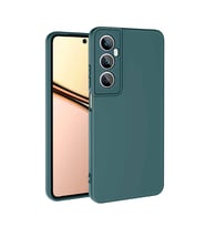 Realme C65 4G Kılıf Zore Mara Lansman Kapak (Koyu Yeşil)