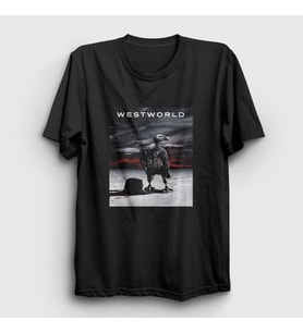 Presmono Unisex Beyaz Cover Westworld T-Shirt 222986tt (Siyah)
