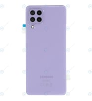 Samsung A22 4G Arka Pil Kapağı SM-A225F, LENS HARİÇ (Eflatun)