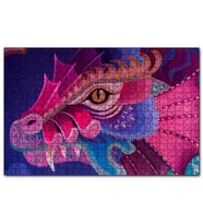 Cakapuzzle  Ejderha Renk Yaması  Puzzle Yapboz MDF (Ahşap) (1000 Parça)