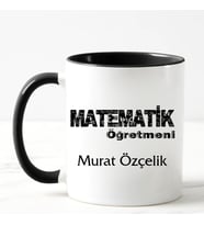 Matematik Öğretmeni Kupa Bardağı (Siyah)