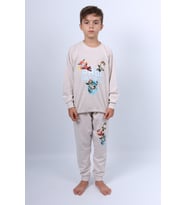 ERKEK ÇOCUK EŞOFMAN TAKIMI KARAKTER BASKILI C61 (Bej)