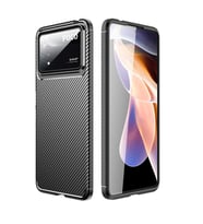 Xiaomi Poco X4 Pro 5G Kılıf Zore Negro Karbon Tasarım Silikon Kılıf (Siyah)