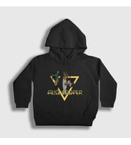 Presmono Unisex Çocuk Beyaz Welcome Alice Cooper Kapüşonlu Sweatshirt 500488tt (Siyah)