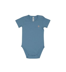 Omuz Çıtçıtlı Kısa Kollu Basic Body (Mavi)