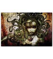Cakapuzzle Medusa Yılan Saçlı Kadın  Puzzle Yapboz MDF (Ahşap) (255 Parça)