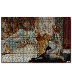 Cakapuzzle Haremde İstirahat Saati  Puzzle Yapboz MDF (Ahşap) (1000 Parça)