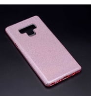 Samsung Galaxy Note 9 Kılıf Simli Parlak Shining Kapak (Rose)