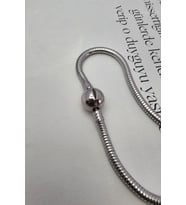TOP KİLİTLİ ÇELİK BİLEKLİK (Gümüş)