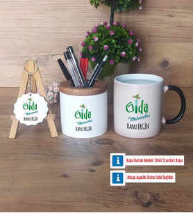 Gıda Mühendisi Hediye Sepeti Kalemlik, Kupa Bardak Sihirli, Ahşap Anahtarlık Hediye (Model 1)
