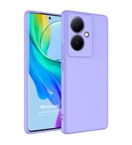 Microsonic Vivo V29 Lite 5G Kılıf Groovy Soft Siyah (Lila)