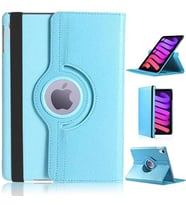 Apple iPad Mini 7 Mini 6 Kılıf 360 Dönebilen Standlı Case A2567 A2568 A2569 (Turkuaz)