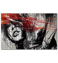 Cakapuzzle Kadın Çizim Görseli  Puzzle Yapboz MDF (Ahşap) (255 Parça)