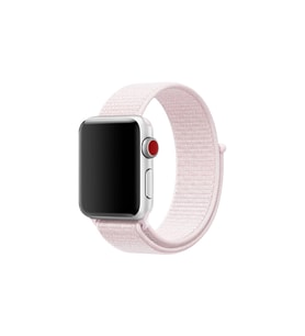 BİPOWER Apple Watch 42-44 mm KRD3 Hasır Kordon (Pembe-Gülkurusu )