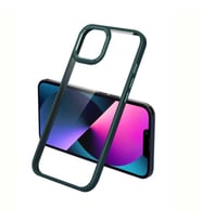 Apple iPhone 13 Kılıf Zore Krom Kılıf (Koyu Yeşil)