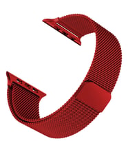 Microsonic Apple Watch 5 44mm Milanese Loop Version 3 Kordon (Kırmızı)