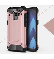 Galaxy A7 2018 Armor Hibrit Kaliteli Zırh Kılıf (Rose)